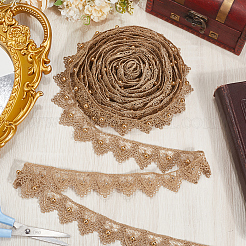 10 ярд металлизированной кружевной отделки&nbsp;OCOR-CY0001-67