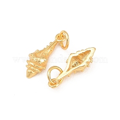 925 подвеска в форме ракушки из стерлингового серебра&nbsp;STER-I023-01G-02