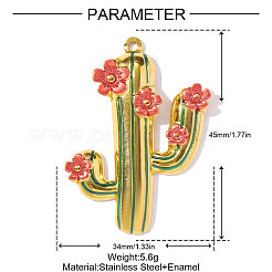 Подвески из нержавеющей стали 304 с эмалью&nbsp;STAS-OY002-29G