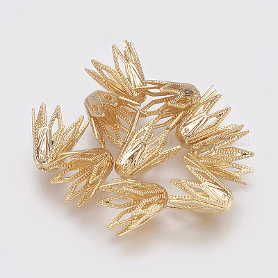 Шапочки и конусы для бусин&nbsp;X-KK-T014-17G-1