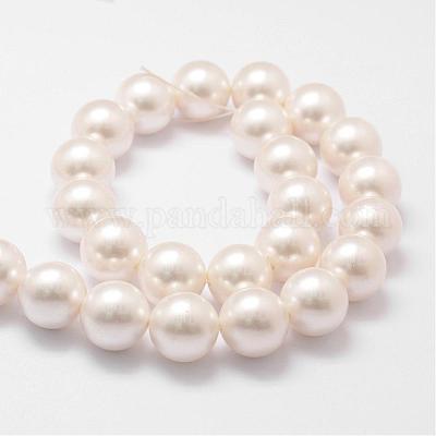 Жемчуги из порошка раковины&nbsp;BSHE-L026-03-16mm-1