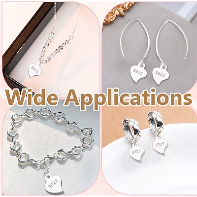 24 шт. 925 серебряные цепочки-удлинители&nbsp;STER-HY0001-15-1