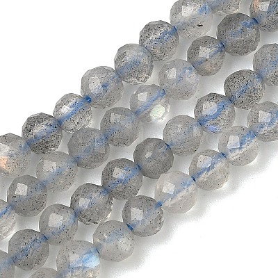 Природные лабрадорита бисер нитей&nbsp;G-B168-A09-4mm-1