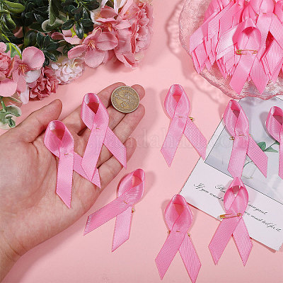 Брошь из нейлоновой ленты с информационными материалами&nbsp;JEWB-WH0056-008A-1