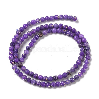 Собранные нити бусин из натурального доломита и синтетического опала&nbsp;G-Q017-G06-01F-1-1