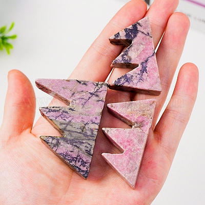 Держатель для кисти из натурального родонита&nbsp;PW-WG54909-03-1