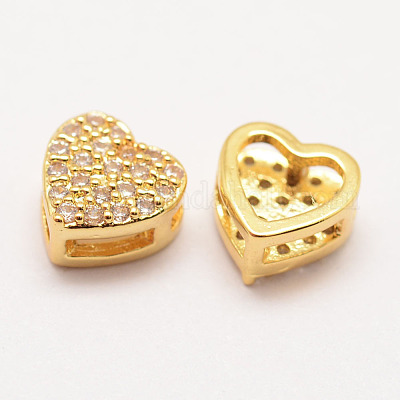 Латунные микро проложить класса AAA кубического циркония подвески ZIRC-G090-71G-NR-1