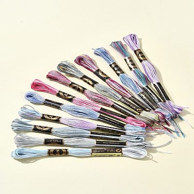 6-слойная полиэфирная нить для вышивания&nbsp;OCOR-FZ0001-01H-1