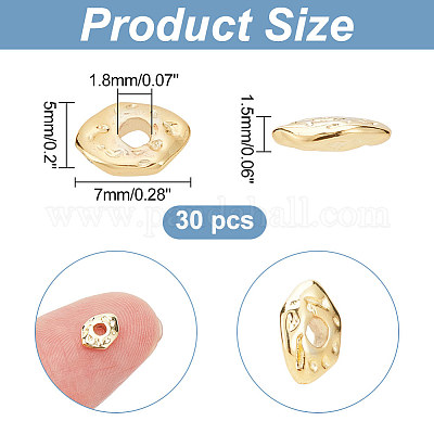 30 шт. Латунные бусины&nbsp;KK-AR0003-07-1