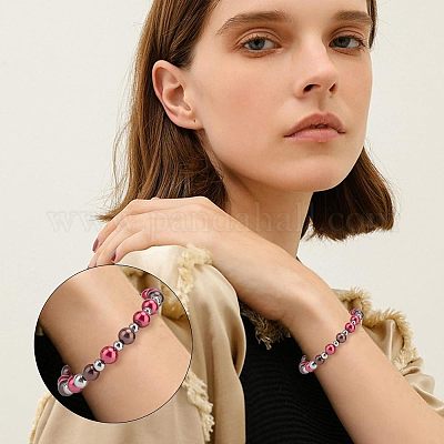 330 шт. 6 бусины из нержавеющей стали 202 STAS-UN0027-07-1