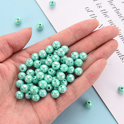 Непрозрачные акриловые бусины&nbsp;LS-MACR-S370-D8mm-S035-1