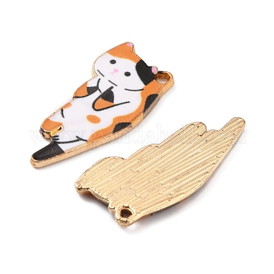 Подвески из эмали и сплава&nbsp;ENAM-WH0054-58D-1