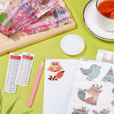 1 набор для алмазной живописи с животными&nbsp;DIY-SC0025-68A-1