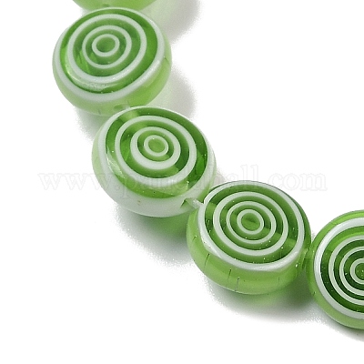 Бусы лэмпворк ручной работы LK-R004-49B-1