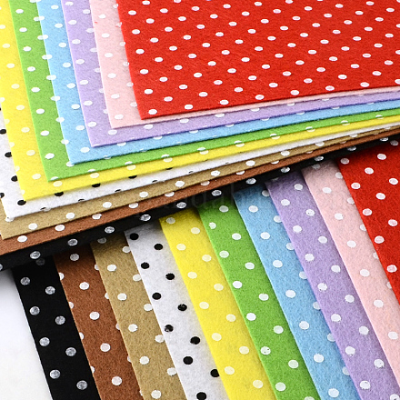 Polka dot pattern напечатанная нетканая ткань вышивка игла для духовых инструментов DIY-R059-M-1