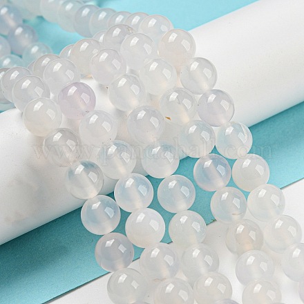 Натуральный белый агат бисер&nbsp;LS-AGAT-8D-16-1