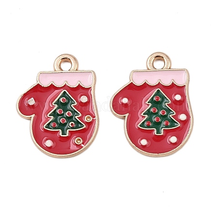 Рождественские эмали сплава подвески FIND-I067-02KCG-08-1