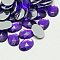 Imitation Taiwan Acrylic Rhinestone Cabochons, Faceted, Flat Back Oval, Blue Violet, 25x18x6mm, about 200pcs/bag