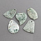 Natural Tree Agate Pendants, Dyed, 47~52x33~41x6~6.5mm, Hole: 3mm
