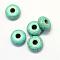 Synthetic Turquoise Beads, Rondelle, Dyed, Turquoise, 15.5~16x6.5~7mm, Hole: 5mm