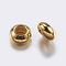 Brass Beads, Rondelle, Golden, 6x3.6mm, Hole: 3mm
