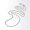 Iron Twisted Chain Necklaces, with Brass Spring Ring Clasps, Platinum, 20 inch