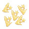 Golden Plated Alloy Pendant Rhinestone Settings, 12 Constellation/Zodiac Sign, Virgo, 23.5x18x2.5mm, hole: 2mm, Fit for SS6(1.9~2.0mm) Rhinestone