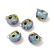 UV Plating Acrylic Beads, Cat Bead, Thistle, 16.5x19x16mm, Hole: 3.5mm
