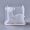 Silicone Molds, Resin Casting Molds, For UV Resin, Epoxy Resin Jewelry Making, Christmas Reindeer/Stag, White, 65x32x53mm