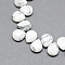 Natural Howlite Gemstone Beads Strands, Top Drilled Beads, Teardrop, 12x9~10x5~6mm, Hole: 1mm, about 33pcs/strand, 9.84 inch