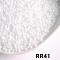 Opaque 11/0 Glass Seed Beads, Round, White, 11/0, 2mm, Hole: 0.8mm, about 660pcs/10g