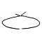 Nylon Cords Necklace Making, with Golden Brass Findings, Long-Lasting Plated, Royal Blue, 22~22.8 inch(56~58cm), Hole: 1.7mm
