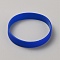 Word Silicone Cord Bracelet Wristband, Blue, 1/2 inch(1.2cm), Inner Diameter: 2-3/8 inch(6.1cm)