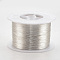 Round Copper Jewelry Wire, Long-Lasting Plated, Silver, 22 Gauge, 0.6mm, about 656.16 Feet(200m)/500g