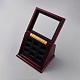 Коробка-витрина с деревянными чемпионскими кольцами на 9 слот&nbsp;CON-WH0086-074-2