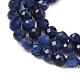 Природный содалит бисер нитей&nbsp;X-G-L622-C04-3mm-4
