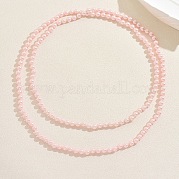 Длинные ожерелья из пластиковых бусин-имитаторов во французском стиле диаметром 8 мм для женщин EA7399-3