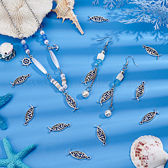 Сплавочные подвески тибетского стиля&nbsp;PH-TIBEP-G020-09AS-WH