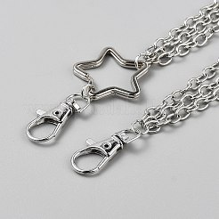 Железная звезда многослойные цепные ремни для брюк&nbsp;AJEW-WH20070-007