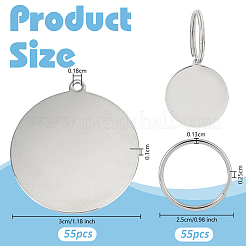 Наборы для самостоятельного изготовления брелока из нержавеющей стали&nbsp;DIY-OC0014-11A