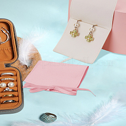 4 шт. 2-х цветные подарочные мешочки для хранения ювелирных изделий из микрофибры&nbsp;ABAG-LP0001-11