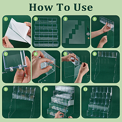 5-уровневый акриловый органайзер для маркеров&nbsp;ODIS-WH0043-190A