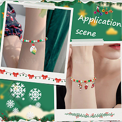 Рождественская тема 1500 шт. 5 цвета непрозрачные акриловые бусины&nbsp;MACR-SP0001-01A-01