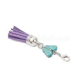 Подвеска-бабочка из синтетической бирюзы&nbsp;HJEW-JM03736