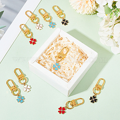 20шт 5 цвета сплава эмали кулон украшения&nbsp;HJEW-GO00014