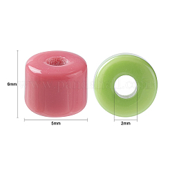 600шт 12 цвета непрозрачные акриловые бусины&nbsp;MACR-CJ0001-66