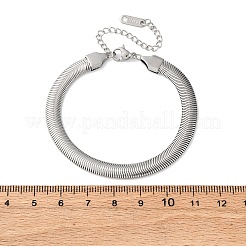 Браслеты-змейки из нержавеющей стали 304 для женщин&nbsp;BJEW-M096-03P