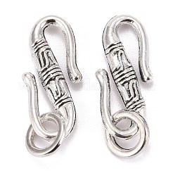 Тибетский стиль сплава крюк и S-крюк пряжки&nbsp;TIBE-I025-13AS