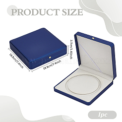 Кожаные коробки для упаковки ожерелий из жемчуга&nbsp;CON-WH0086-187B