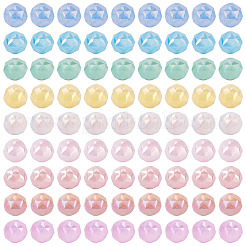 135 шт. 9-цветные антикоррозийные гальванические стеклянные бусины&nbsp;GLAA-TA0003-61